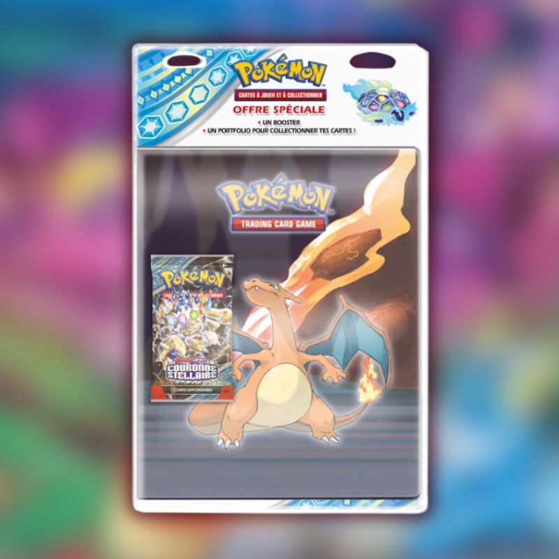 Pack Portfolio + Booster - Pokemon Ev07 Couronne Stellaire