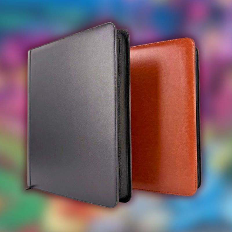 Classeur Toploader en cuir 3x3 288 pochettes