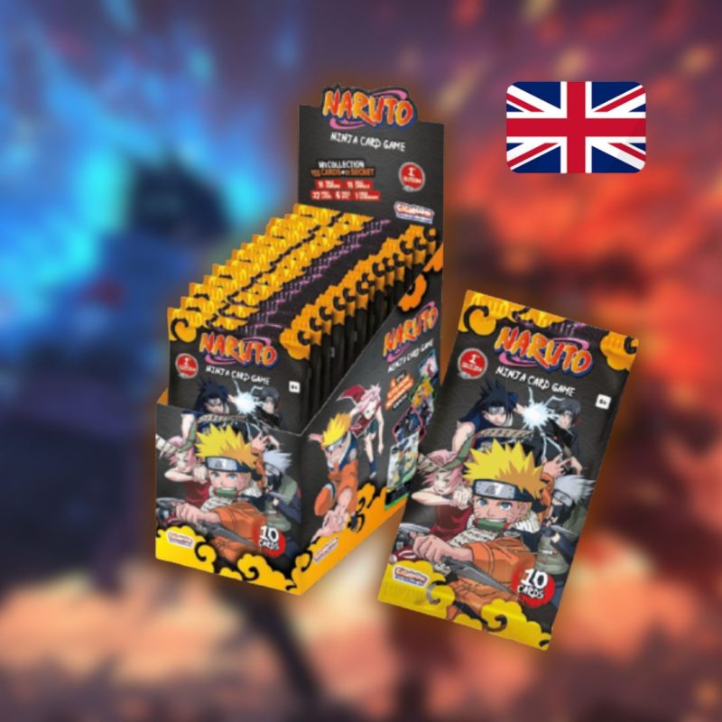 Display de 24 Boosters Naruto Mythos TCG - 1er chapitre : Konoha Shidō (1° Édition) - Anglais