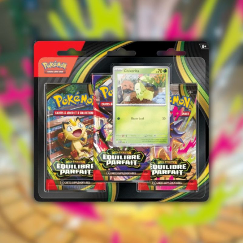 Tripack Pokémon ME03 Equilibre Parfait (visuel aléatoire)