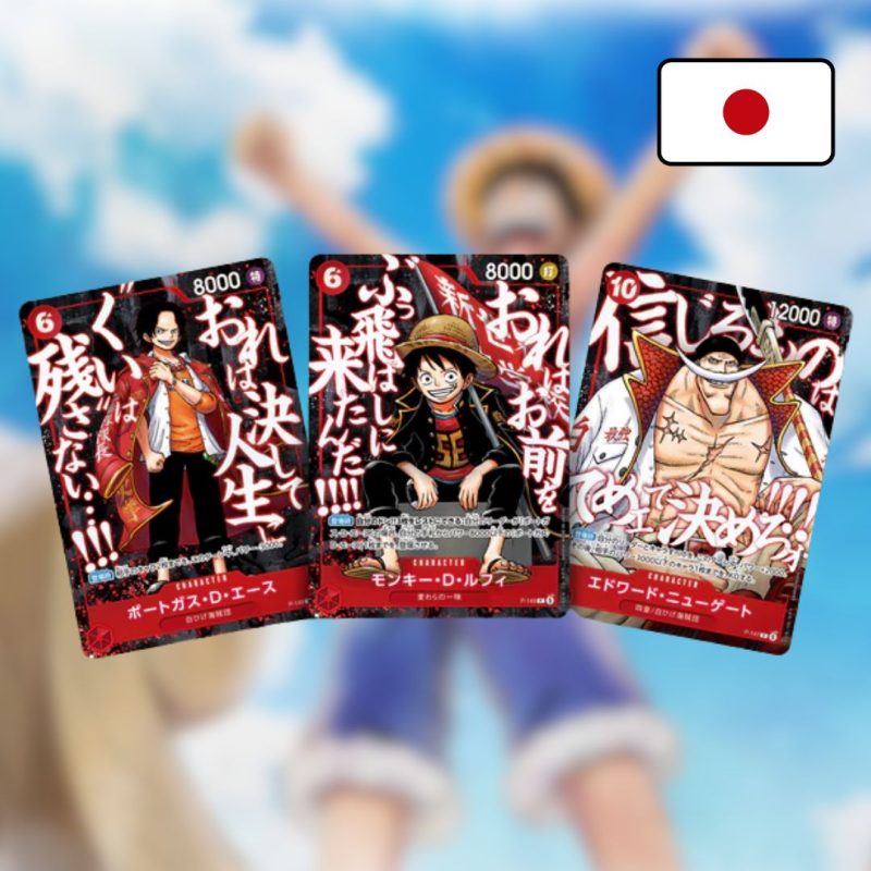 Carte One Piece Promo Saikyo Jump 5 ACE, LUFFY, BARBE BLANCHE - Japonais